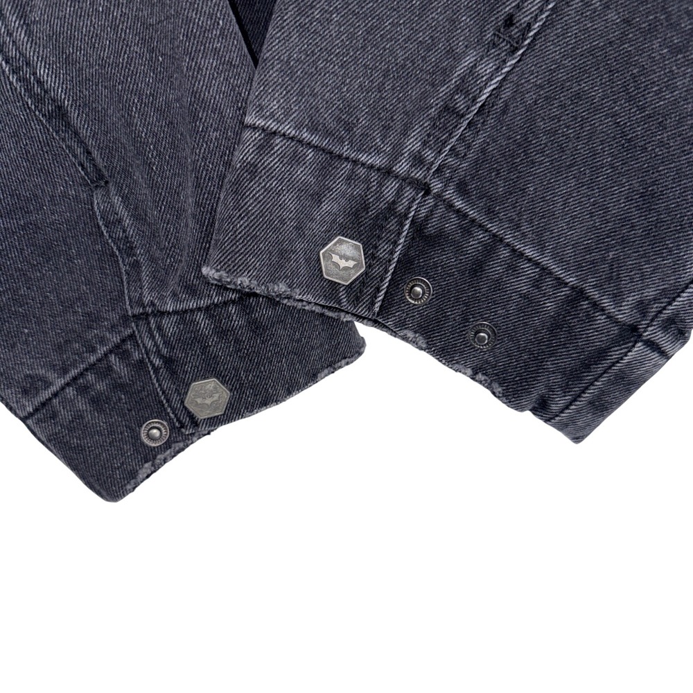 YoungLA x Batman The Dark Knight Rises Sample Denim Jacket Washed Black Medium - Picture 5 of 7